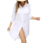 robe chemise décontractée pour femme