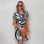 tenue décontractée robe chemise à carreaux