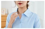 robe chemise bleue chic pour femme