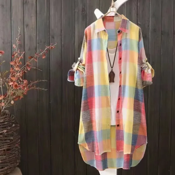 Robe chemise flanelle femme camouflage