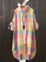 robe chemise femme en flanelle camouflage