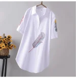 robe chimière fleurie bleu pour un look estival