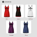 chemise de nuit femme grande taille en satin