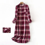 robe de nuit en coton pour femme élégante