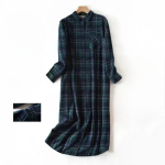 chemise pyjama longue femme en coton confortable