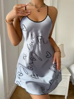 chemise de nuit à bretelles légères