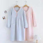 Chemise de nuit femme en coton