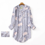 chemise de nuit douce en flanelle