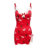 chemise de nuit elegante pour femme Noel