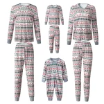 chemise pyjama douce avec motifs de cœurs pour les fêtes