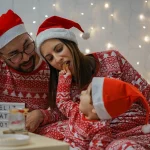 vêtement de pyjama femme noël en tissu doux et confortable