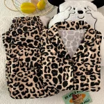pyjama léopard pour femme confortable
