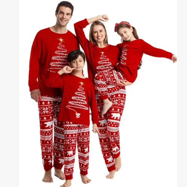 Chemise pyjama femme noel ensemble famille