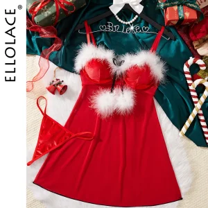 Chemise nuit femme noel charme