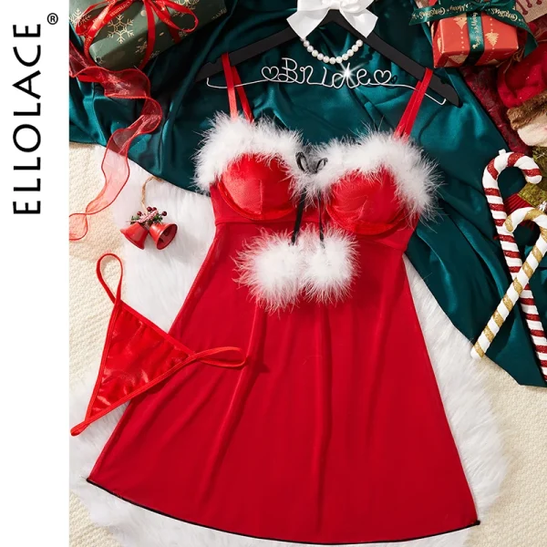 Chemise nuit femme noel charme