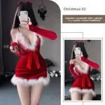 robe de chambre rouge pour les soirées de Noël