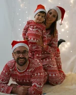 pyjama femme noël avec motif familial assorti