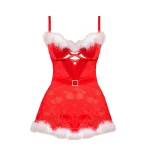 Chemise nuit femme Noel dentelle glamour