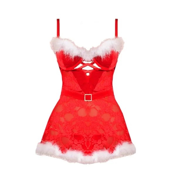Chemise nuit femme Noel dentelle glamour