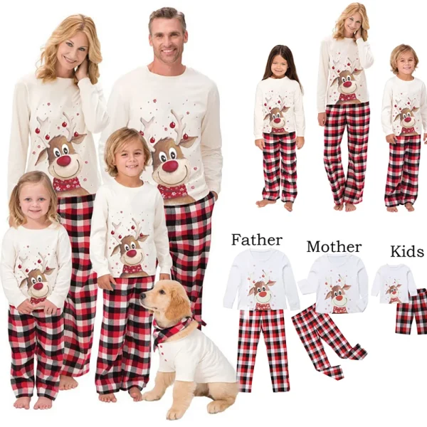 Chemise pyjama femme Noël complices en famille
