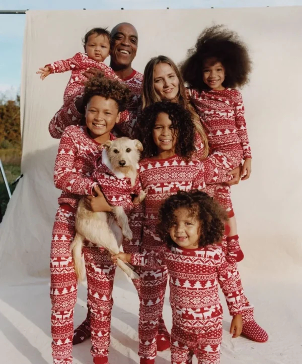 Chemise pyjama femme noel esprit famille