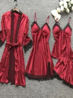 nuit confortable en satin pour femme