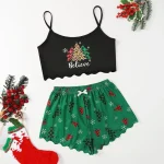 chemise de nuit femme motif noel