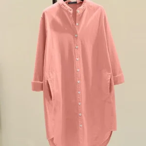 Robe chemise coton femme